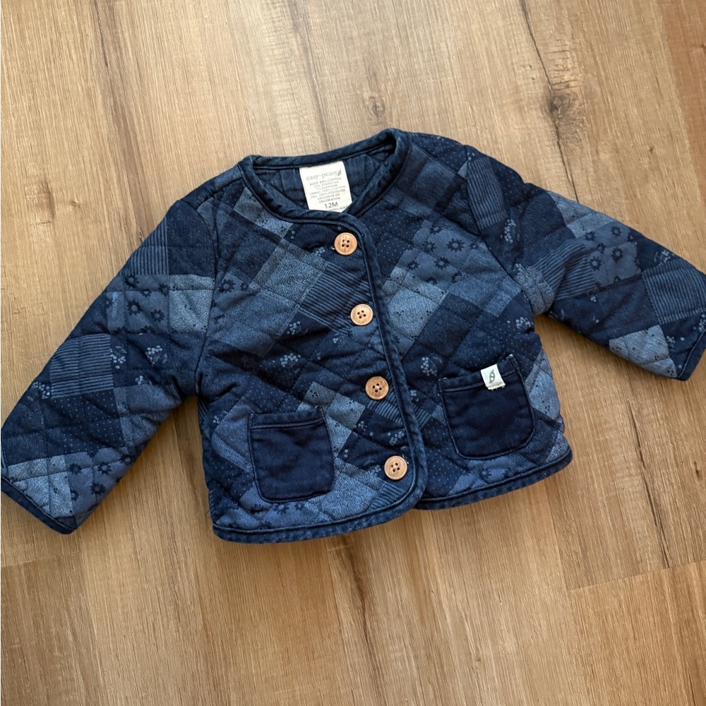 Easy Peasy Quilted Cottage Core Jacket 12M